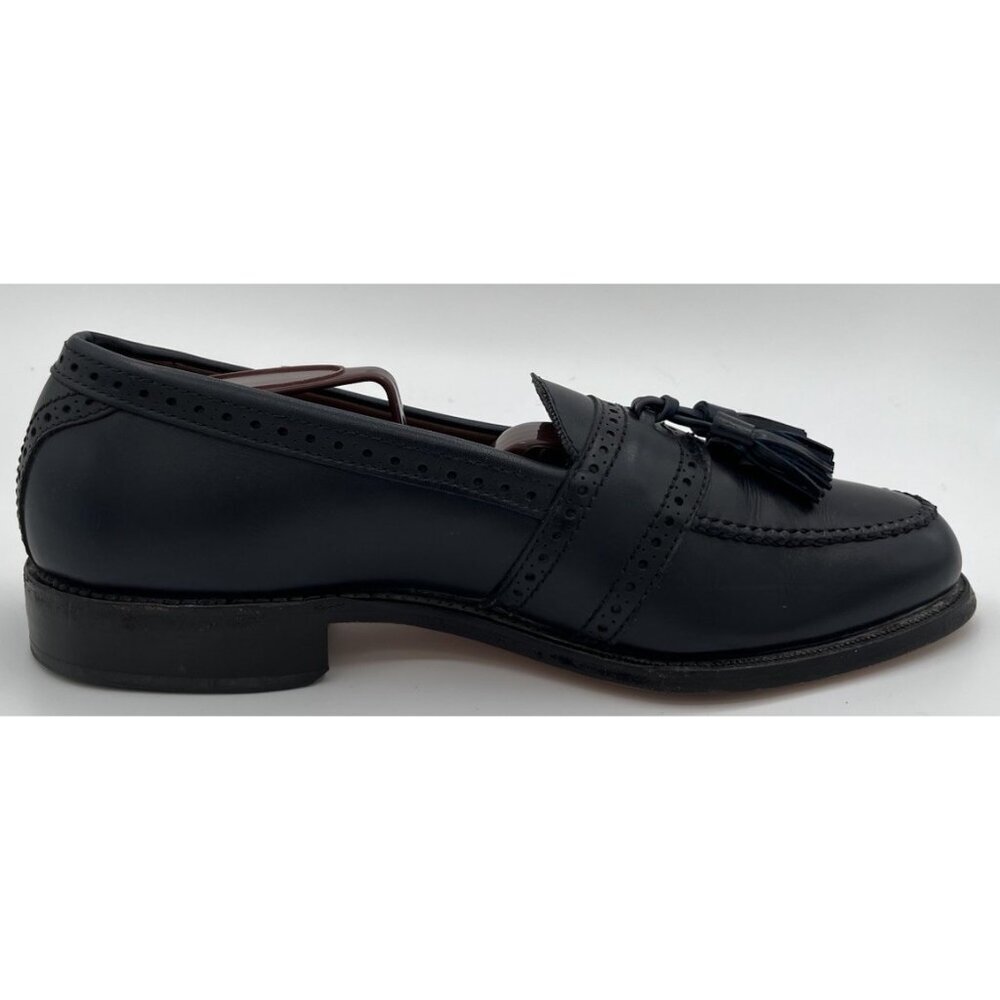Allen Edmonds Harvard Loafers Brogue Tassel Dark Navy Blue Shoes Mens Size 7 C - Picture 4 of 12